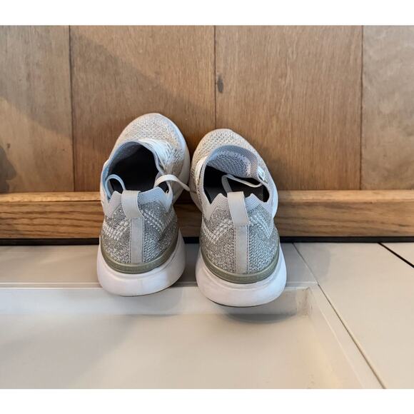 Women's Athletic Propulsion Labs Sneaker Sz 7.5 Techloom Breeze Silver White - Picture 8 of 8